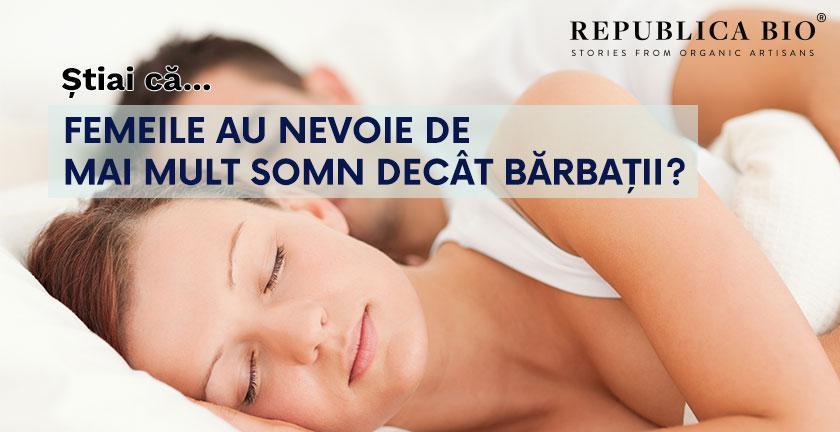Știai că... femeile au nevoie de mai mult somn decât bărbații?